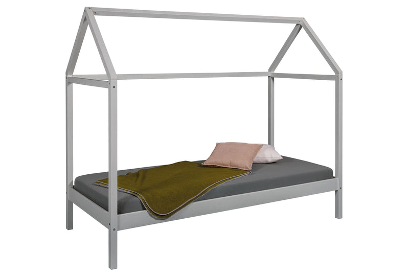 Hausbett Sun Road Grau aus Massivholz Kiefer fürs Kinderzimmer