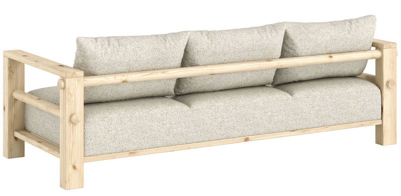 Schlafsofa BARE Sofa Bed mit Taschenfederkern Kiefer massiv unfinished