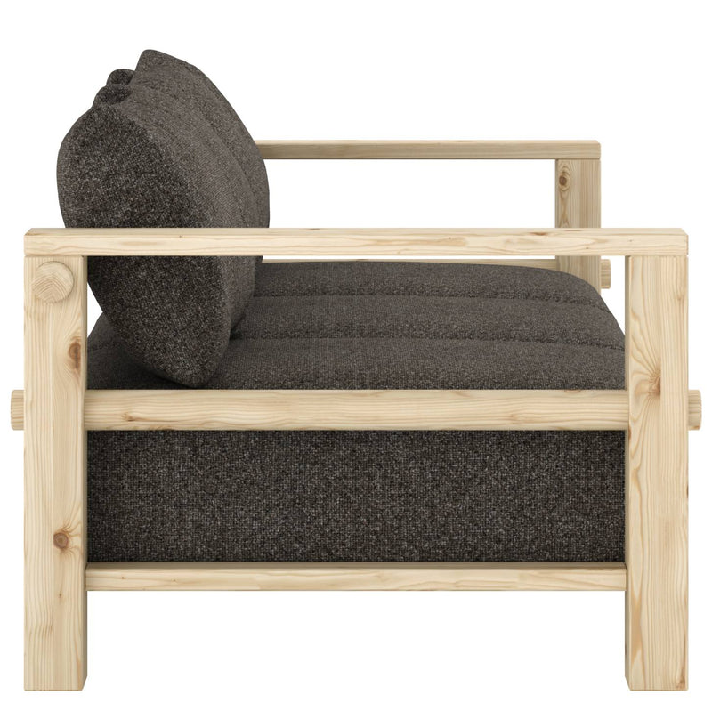 Schlafsofa BARE Sofa Bed mit Taschenfederkern Kiefer massiv unfinished