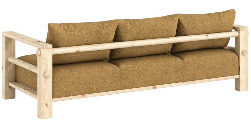 Schlafsofa BARE Sofa Bed mit Taschenfederkern Kiefer massiv unfinished