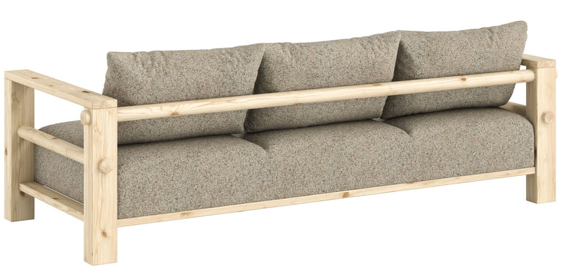 Schlafsofa BARE Sofa Bed mit Taschenfederkern Kiefer massiv unfinished