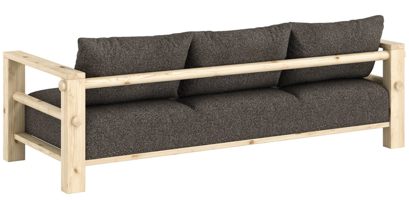 Schlafsofa BARE Sofa Bed mit Taschenfederkern Kiefer massiv unfinished