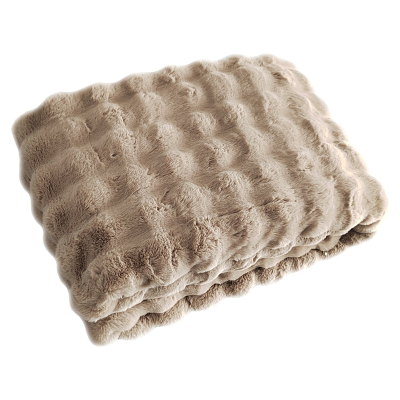 Richmond Decke Nordic Plush beige 150x200 cm – flauschige Kuscheldecke