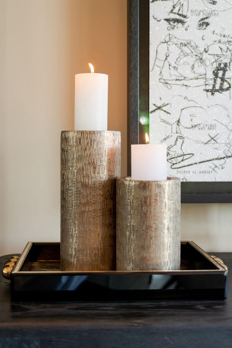 Tablett Liv black/gold – edles Deko-Tablett aus Eisen, MDF & Glas
