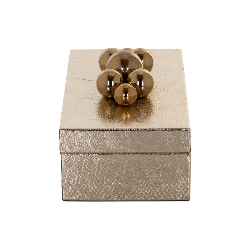 Richmond Aufbewahrungsbox Norah gold – Vintage-Design aus Eisen