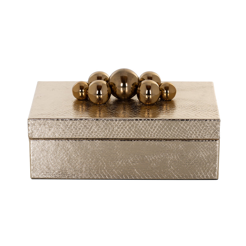Richmond Aufbewahrungsbox Norah gold – Vintage-Design aus Eisen
