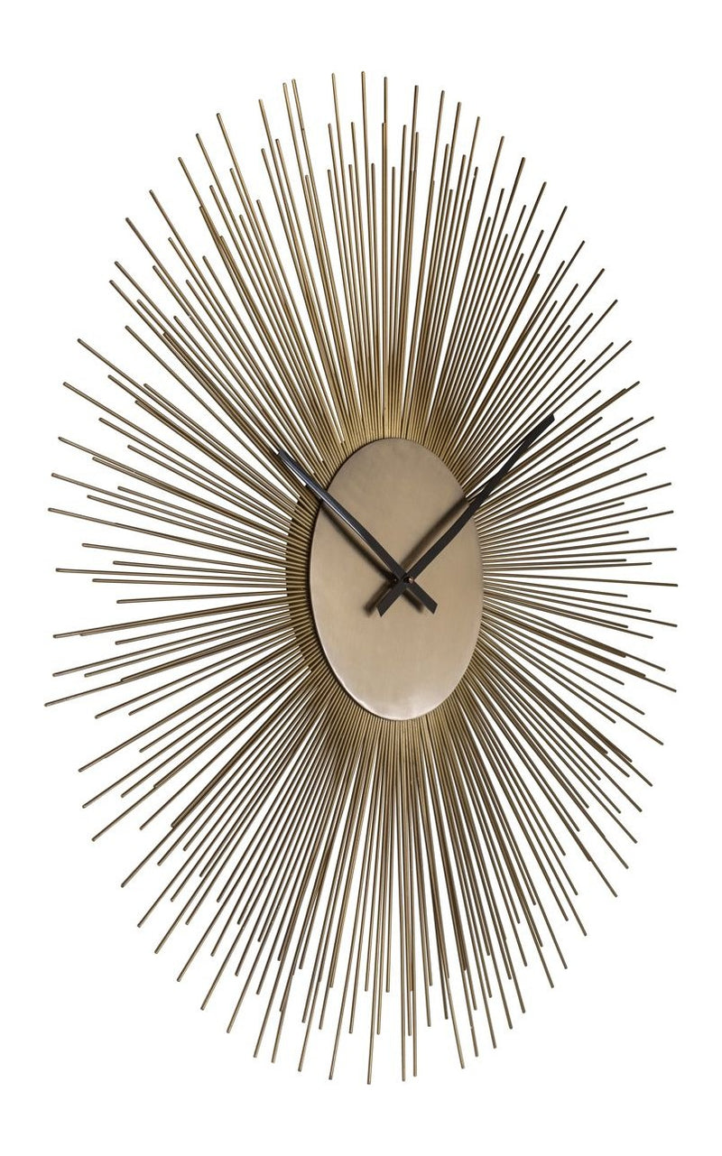 Richmond Wanduhr Chasin gold Ø 90 cm, sonnenförmiges Design
