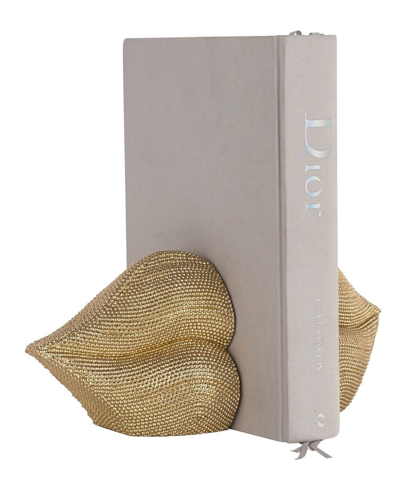 Richmond Buchständer Kiss gold – dekoratives Polyresin-Accessoire