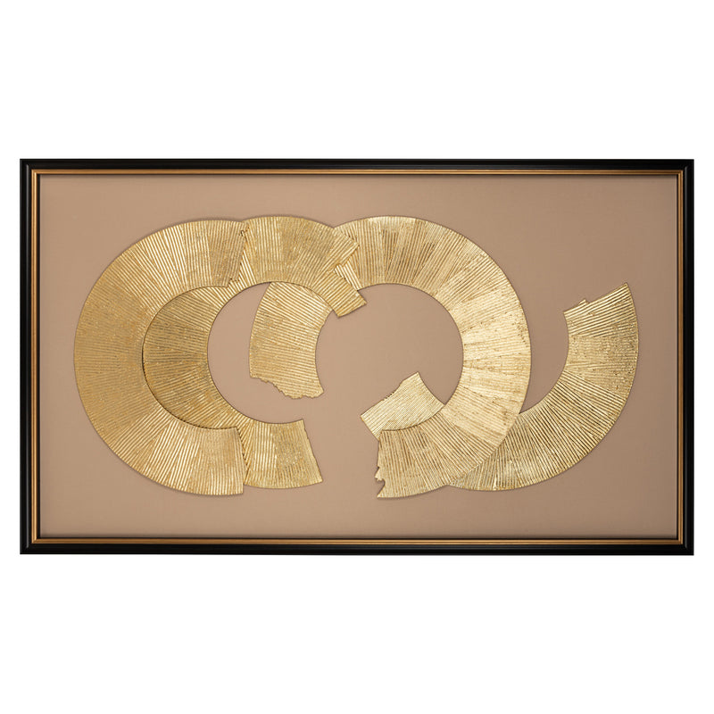Richmond Wandkunst Eden black/gold – abstraktes Wandbild 145 cm