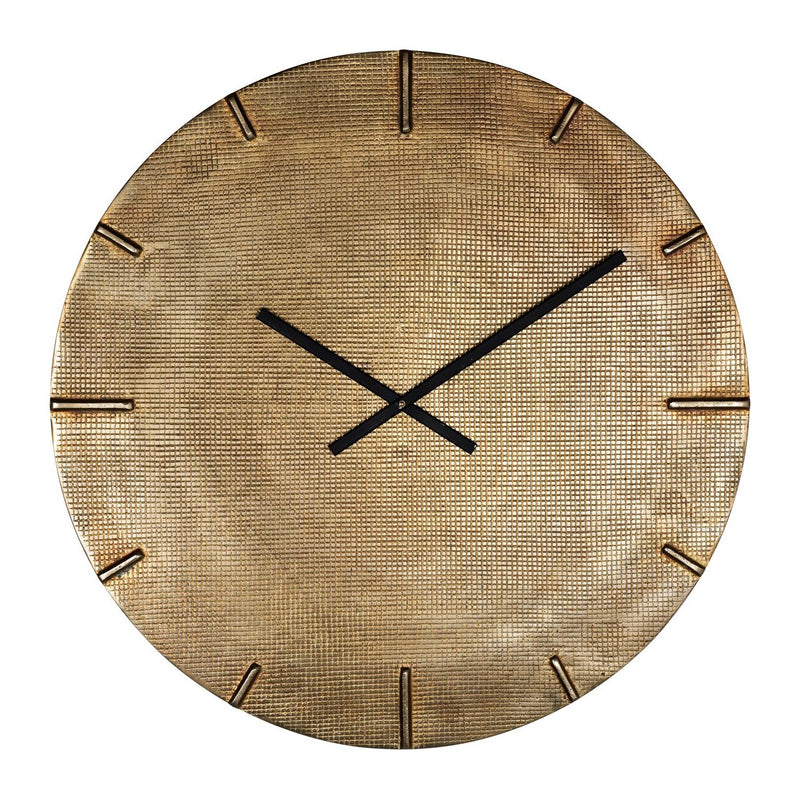 Richmond Wanduhr Zane Gold – Aluminium, Ø74 cm, XXL-Design
