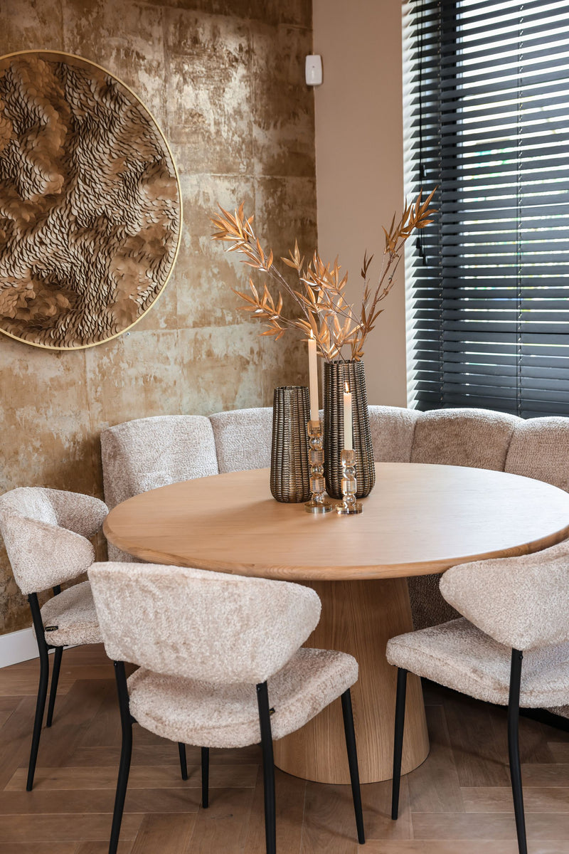 Kerzenhalter Meral in Braun, groß – Glas-Deko von Richmond Interiors