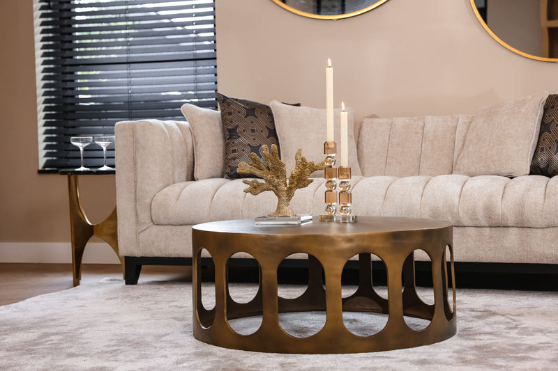 Kerzenhalter Meral in Braun, groß – Glas-Deko von Richmond Interiors