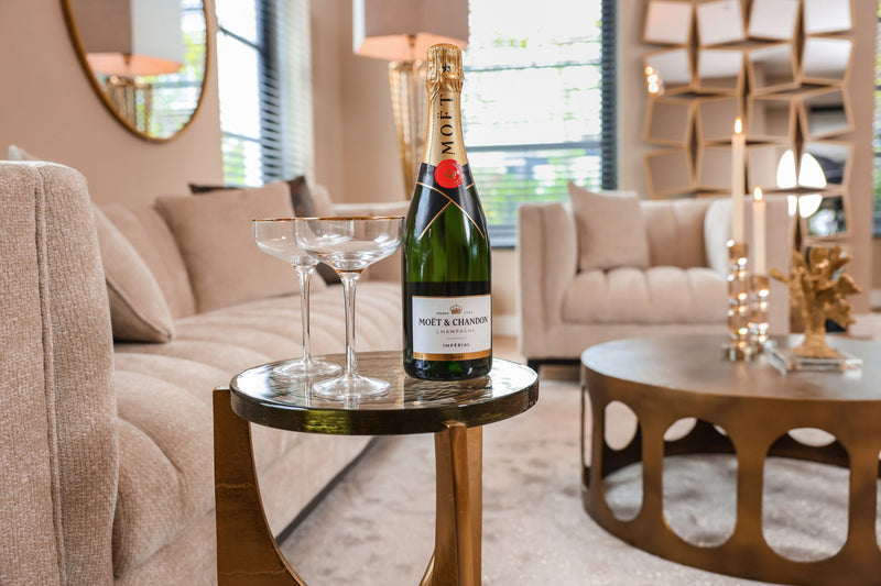 Kerzenhalter Meral in Braun, groß – Glas-Deko von Richmond Interiors