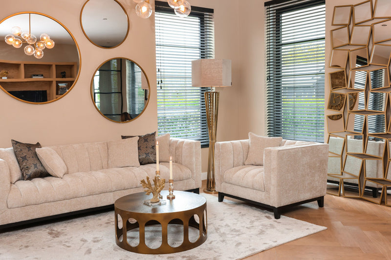 Kerzenhalter Meral in Braun, groß – Glas-Deko von Richmond Interiors