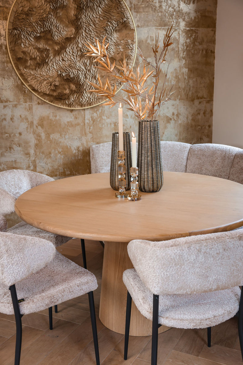 Richmond Kerzenhalter Meral Glas Braun klein – edles Deko-Accessoire