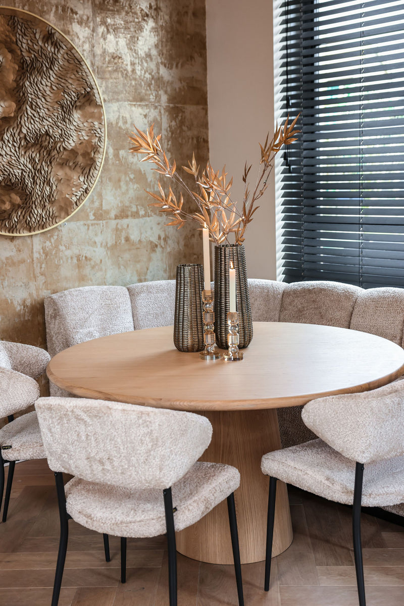 Richmond Kerzenhalter Meral Glas Braun klein – edles Deko-Accessoire