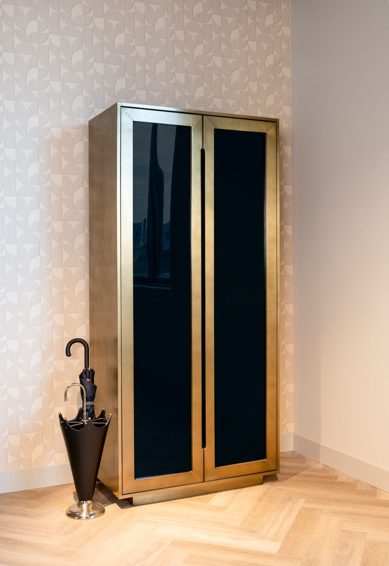 Dekoratives Objekt Jytte – Schirmständer in Black/Gold aus Aluminium