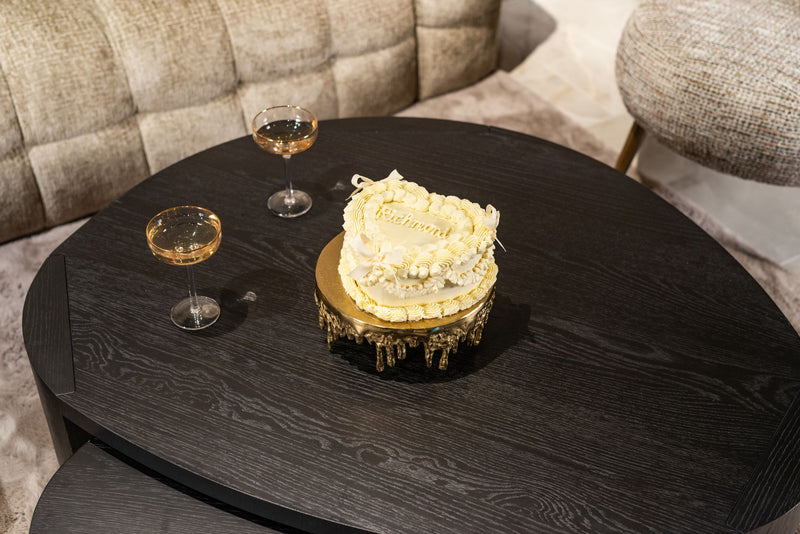 Richmond Kuchenplatte Carmona gold – elegante Etagere aus Eisen