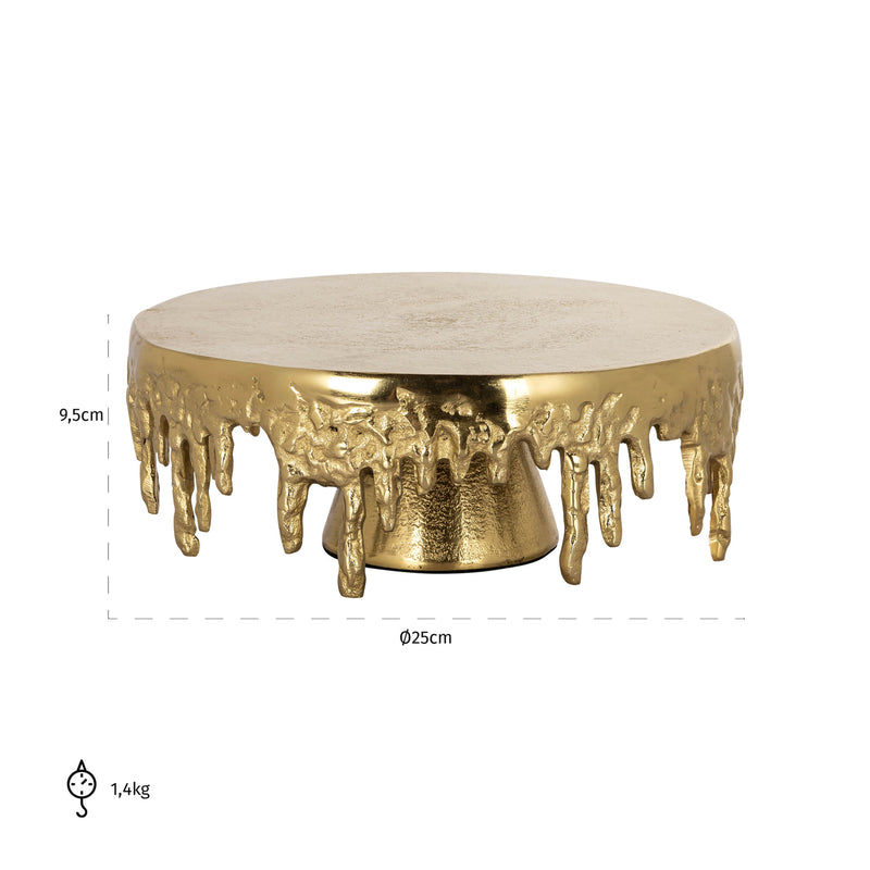 Richmond Kuchenplatte Carmona gold – elegante Etagere aus Eisen