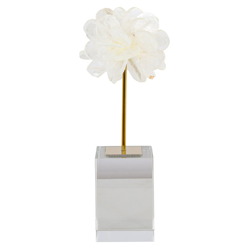 Richmond Dekoobjekt Eline White Large aus Gips & Glas, 29 cm hoch