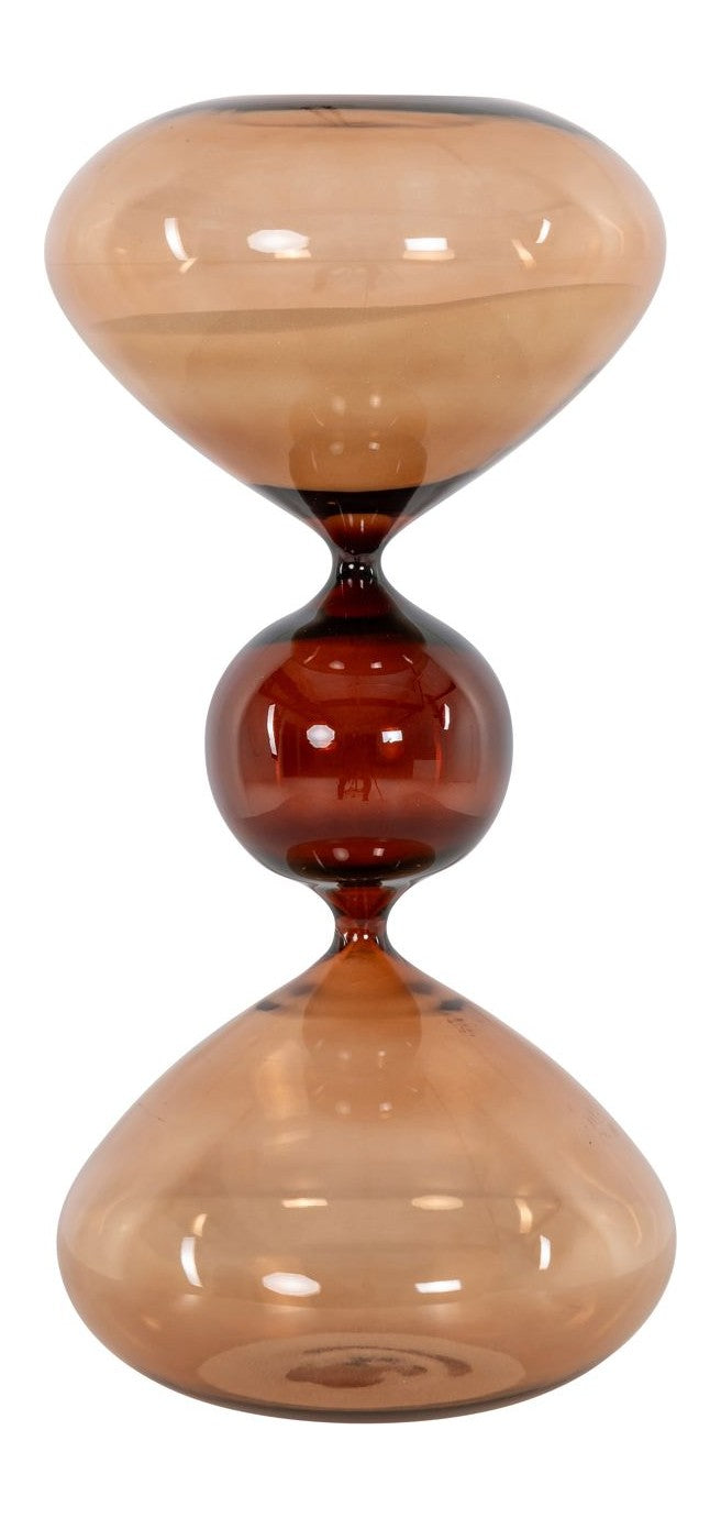 Dekoratives Objekt Sanduhr Elba, braun, 38 cm – Richmond Glas-Deko