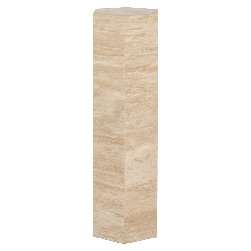 Richmond Säule Vespin beige – Travertin-Podest, 90 cm hoch