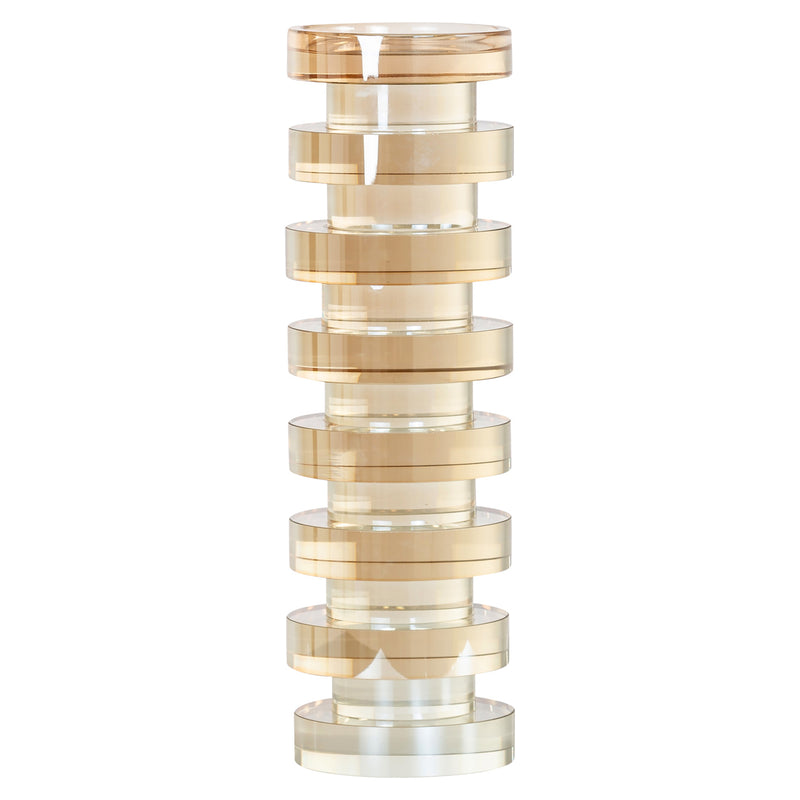 Richmond Kerzenhalter Cira amber large - Glas-Kristall, 29,5 cm