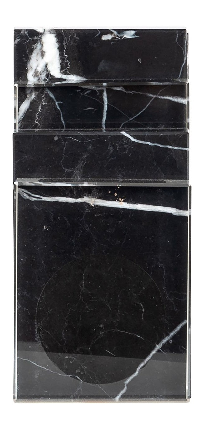 Richmond Buchständer Fancy black aus Marmor & Glas, 2-teilig