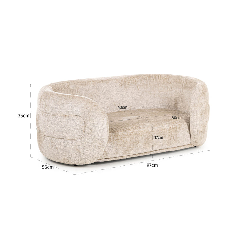 Hundebett Bingo Richmond in Clay Chenille – kuschelig & elegant