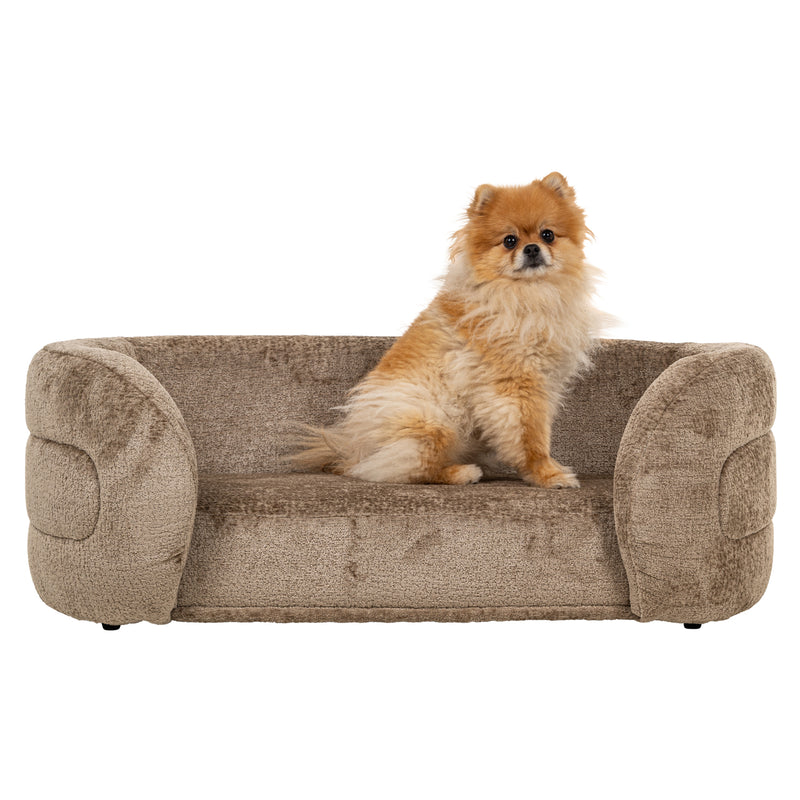 Hundebett Bingo Taupe Chenille – kuscheliger Rückzugsort für Hunde