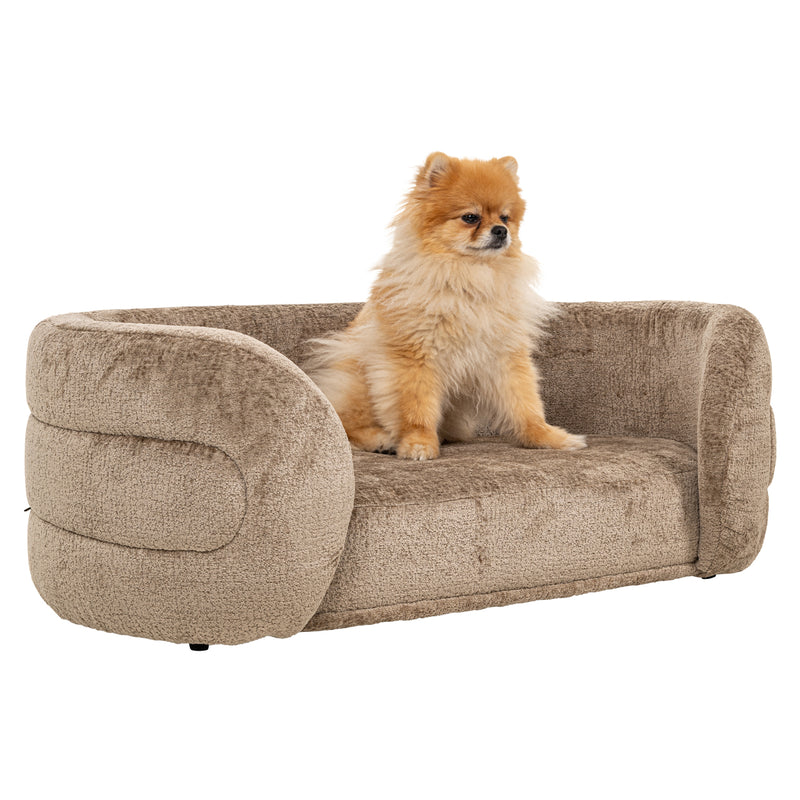 Hundebett Bingo Taupe Chenille – kuscheliger Rückzugsort für Hunde