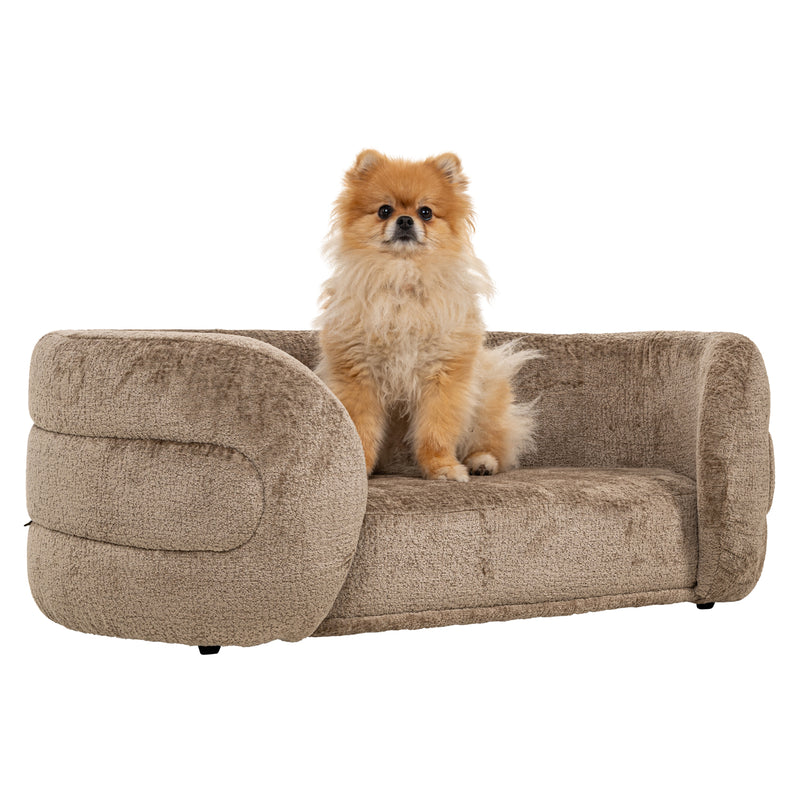 Hundebett Bingo Taupe Chenille – kuscheliger Rückzugsort für Hunde