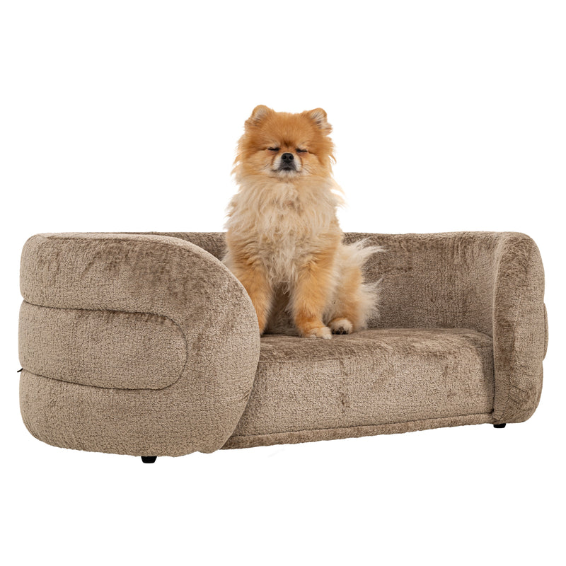 Hundebett Bingo Taupe Chenille – kuscheliger Rückzugsort für Hunde