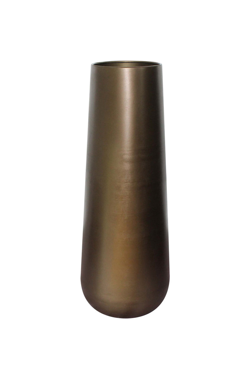 Vase Kenza Brass Antique – elegante Alu-Deko-Vase von Richmond