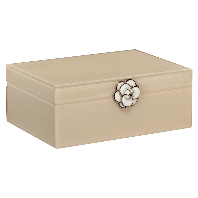 Aufbewahrungsbox Abbey ivory von Richmond aus MDF und Glas
