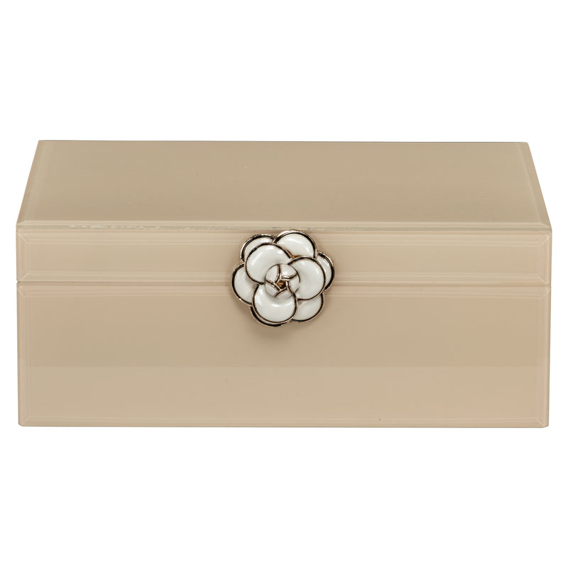 Aufbewahrungsbox Abbey ivory von Richmond aus MDF und Glas