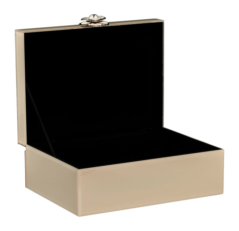 Aufbewahrungsbox Abbey ivory von Richmond aus MDF und Glas