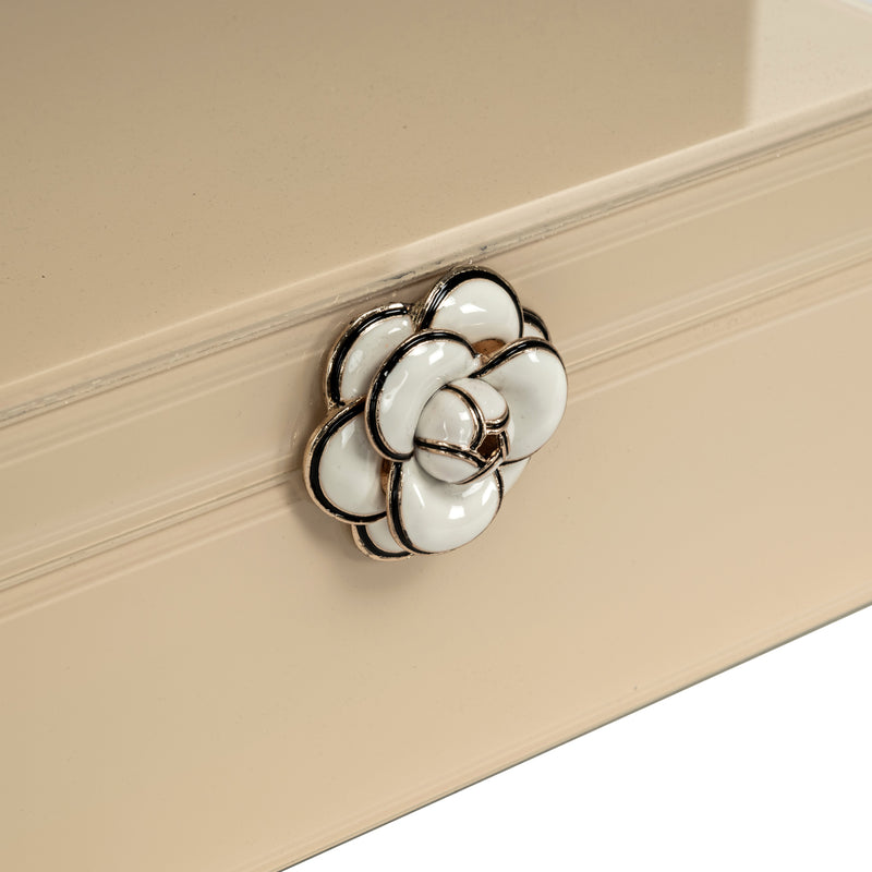 Aufbewahrungsbox Abbey ivory von Richmond aus MDF und Glas