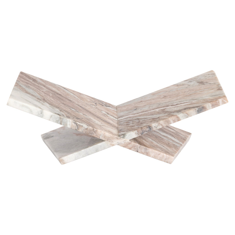 Richmond Buchständer Belicia Blush Beige aus Toronto-Marmor