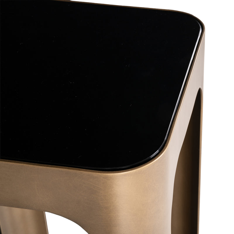 Richmond Säule Claridge gold antique – runder Deko-Sockel, 100 cm