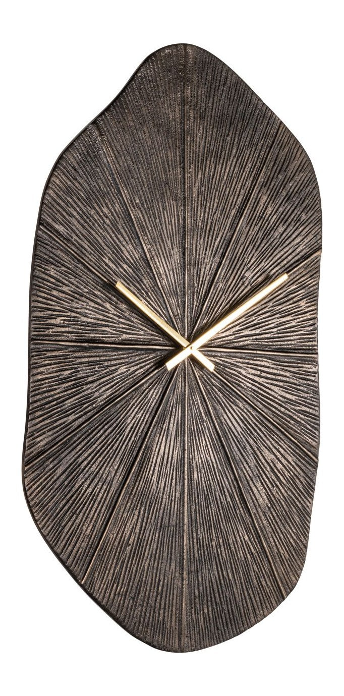 Wanduhr Livine bronze aus Aluminium, rund, 79,5 cm, Richmond