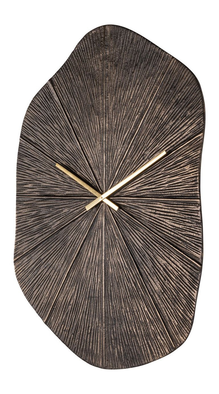Wanduhr Livine bronze aus Aluminium, rund, 79,5 cm, Richmond
