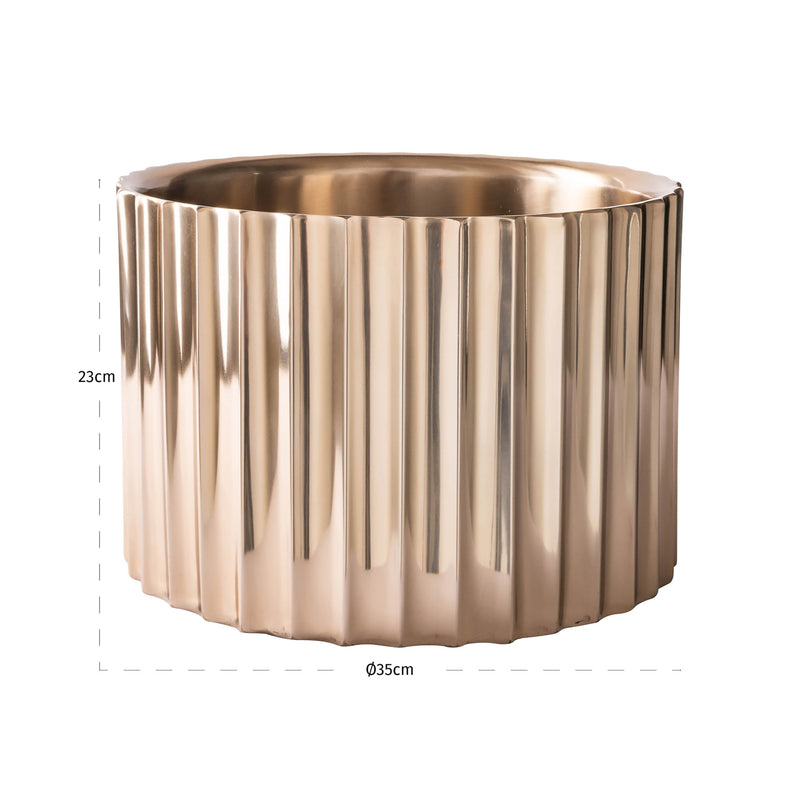 Richmond Minoa Champagnerkühler gold – Weinkühler aus Edelstahl, 35 cm