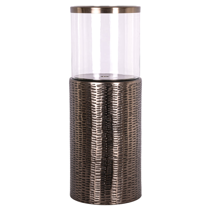 Windlicht Faylen Bronze S – Richmond Deko aus Glas & Aluminium