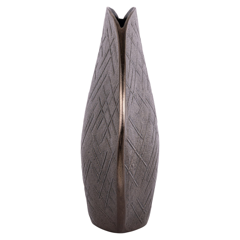 Vase Olivra bronze L – Richmond Deko-Vase aus Aluminium, 38 cm