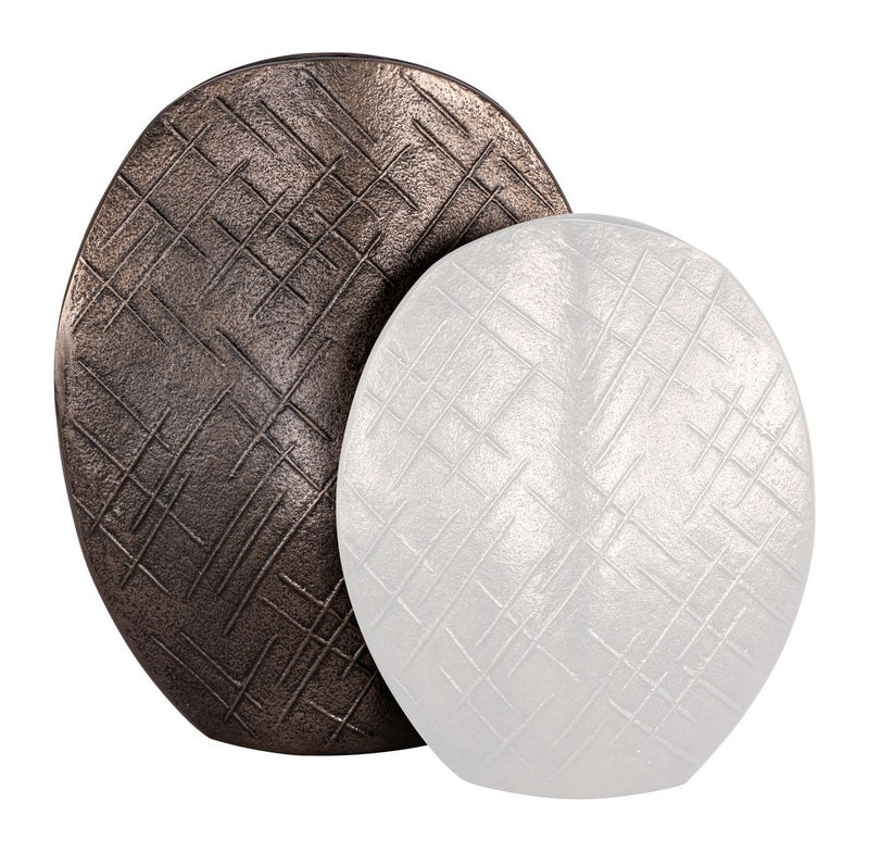 Vase Olivra bronze L – Richmond Deko-Vase aus Aluminium, 38 cm