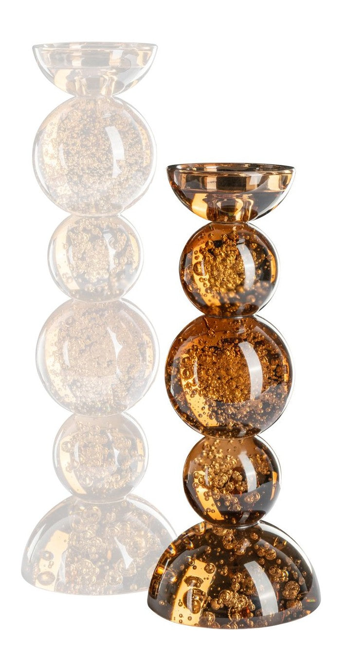 Richmond Kerzenhalter Jolita small Glas braun - Deko für Tisch &