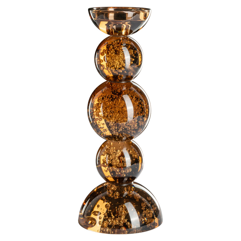 Richmond Kerzenhalter Jolita small Glas braun - Deko für Tisch &