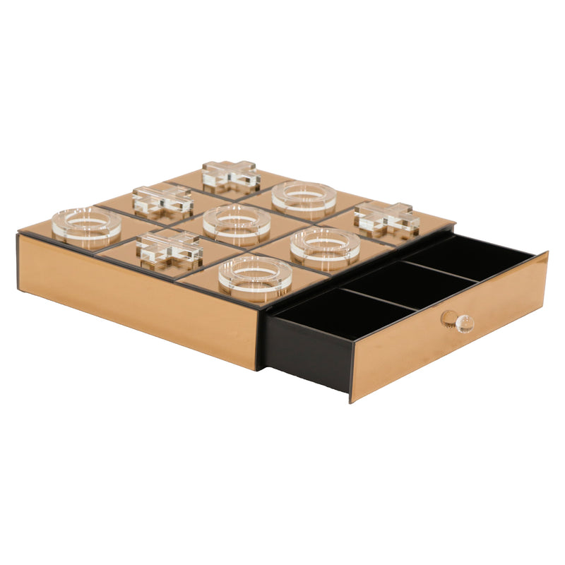 Richmond Dekoratives Spiel Victoria braun aus MDF, Spiegel & Glas