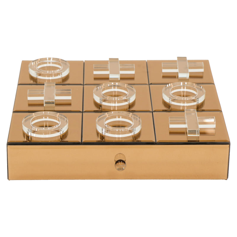 Richmond Dekoratives Spiel Victoria braun aus MDF, Spiegel & Glas